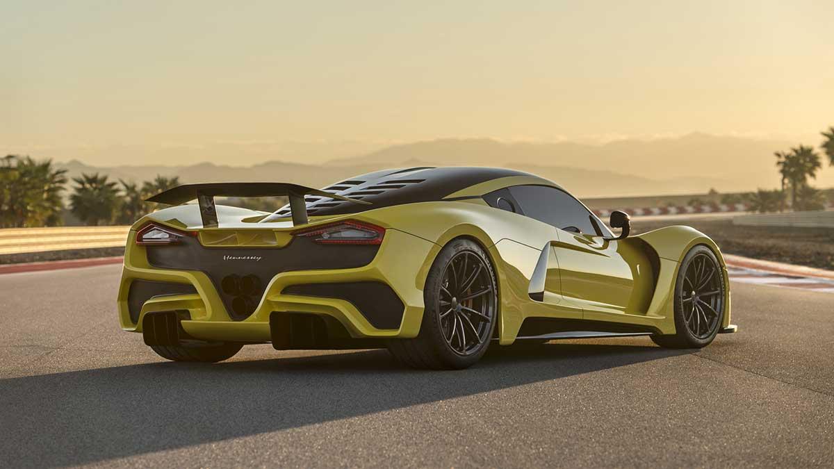 Hennessey Venom F5 har siktet inställt på att krossa Koeniggseggs och Bugattis tidigare rekord. (Foto: Hennessey)