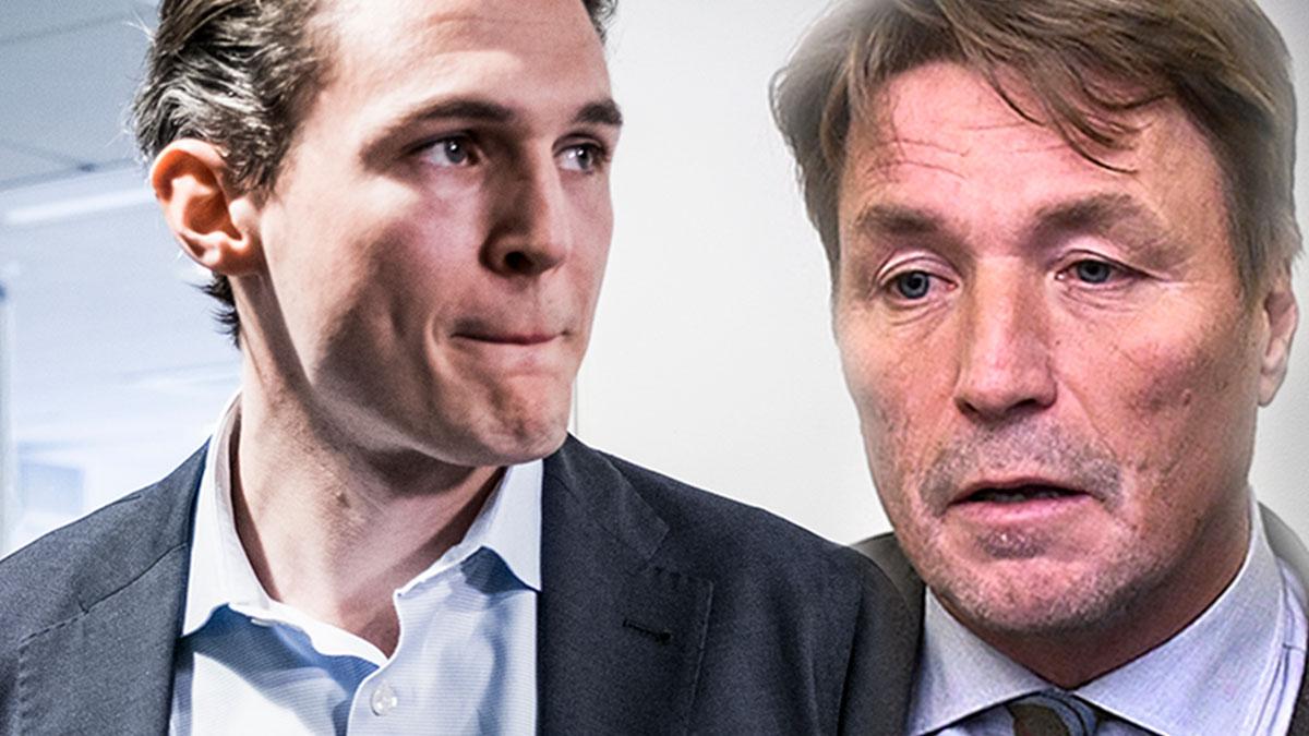 Alexander Ernstberger och Thomas Bodström står inte högt i kurs hos Allras nya revisorer. (Foto: TT / montage)