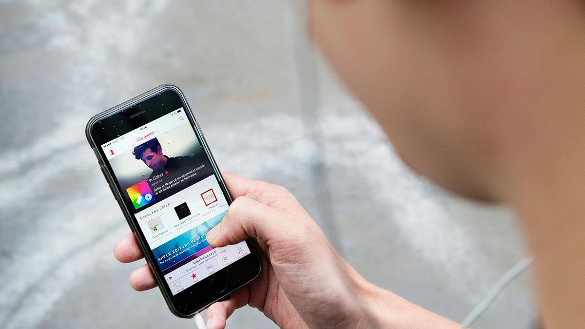 Amerikanska Apple Music vill ha lika bra ersättningsvillkor som svenska Spotify. (Foto: TT)