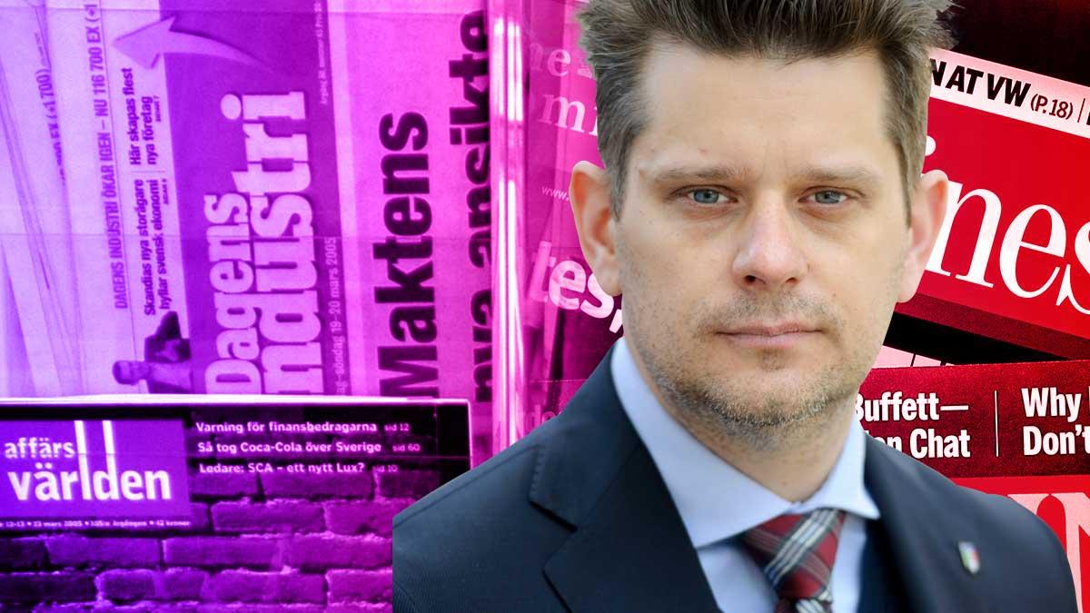 Dagens PS skribent Marcus Birro skannar av morgonens ledare och ger sin syn på saken. (Foto: TT / Montage)