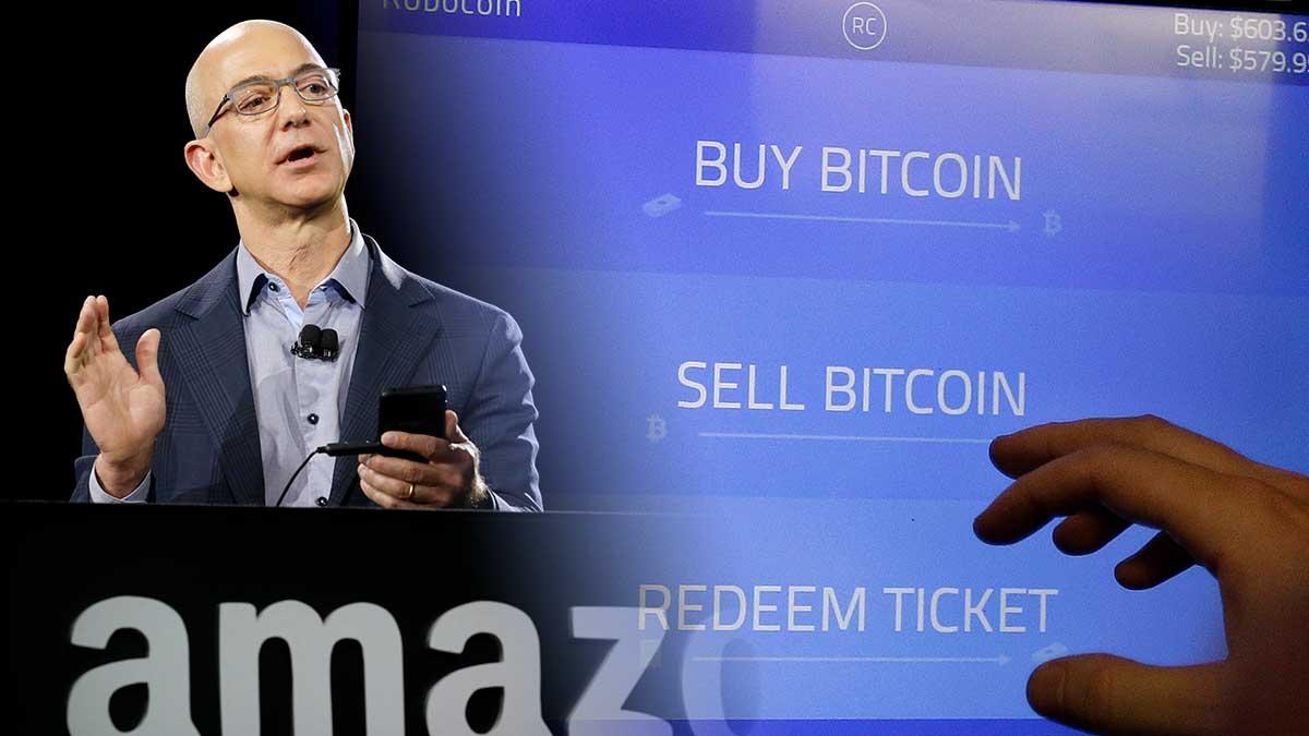 Amazon verkar i smyg ge sig in i matchen om fler kryptovalutor. (Foto: TT / Montage)