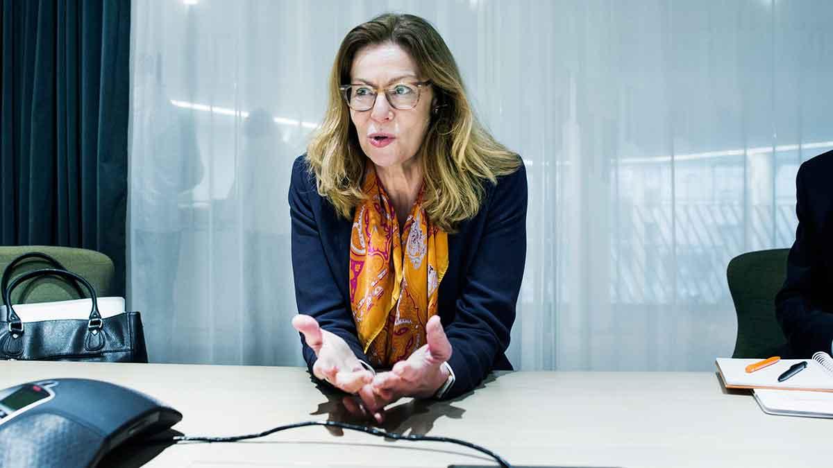 Swedbanks vd Birgitte Bonnesen. (Foto: TT)