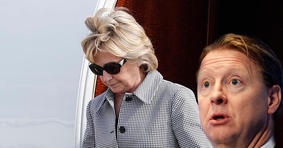 Har Ericsson med vd:n Hans Vestberg mutat demokraternas presidentkandidat Hillary Clinton? Det hävdar Donald Trump. (TT / montage)