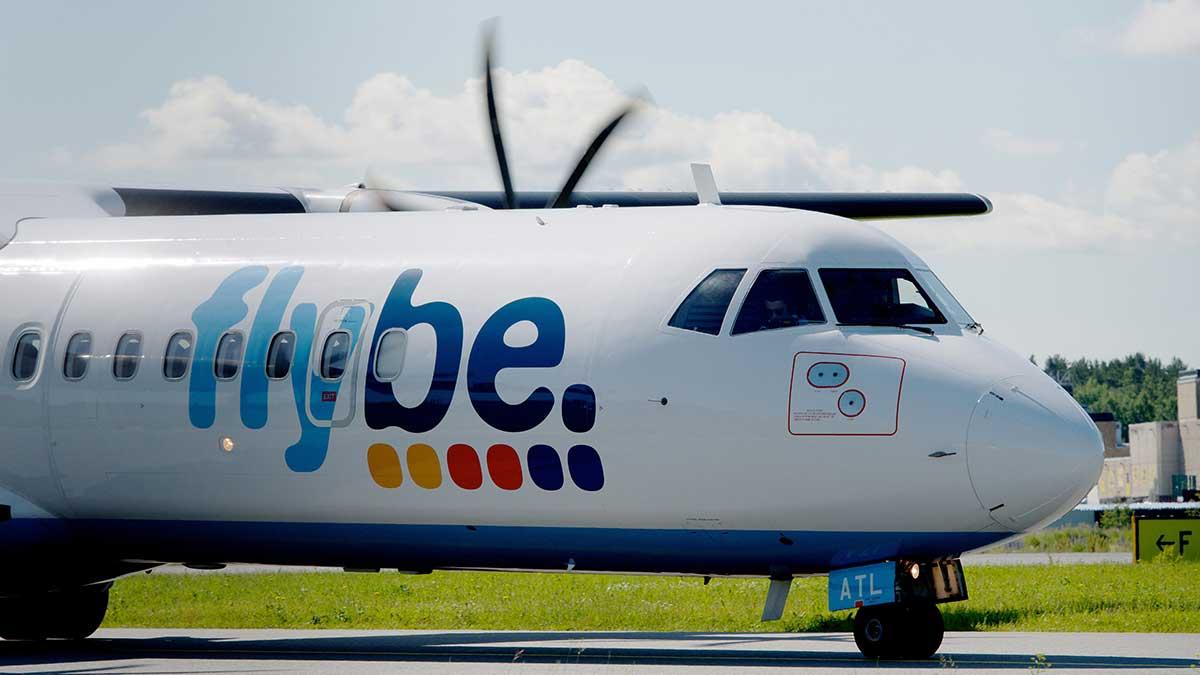 Det brittiska lågprisflygbolaget Flybe vinstvarnar för räkenskapsåret 2018/2019. (Foto: TT)