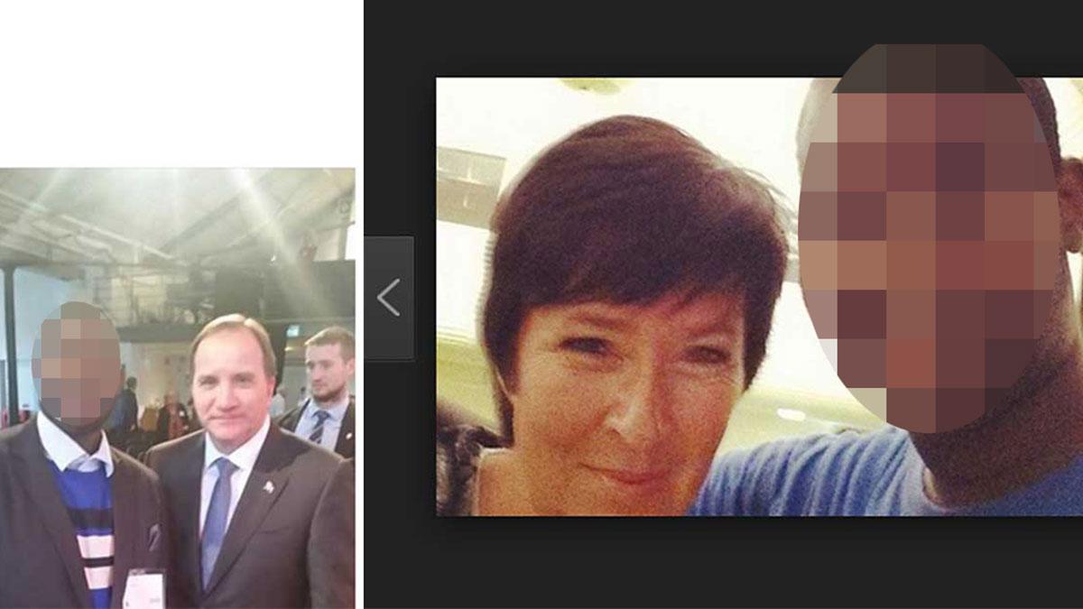 Den för terrorfinansiering misstänkte moskémannen har figurerat på bild både med Stefan Löfven och Mona Sahlin.