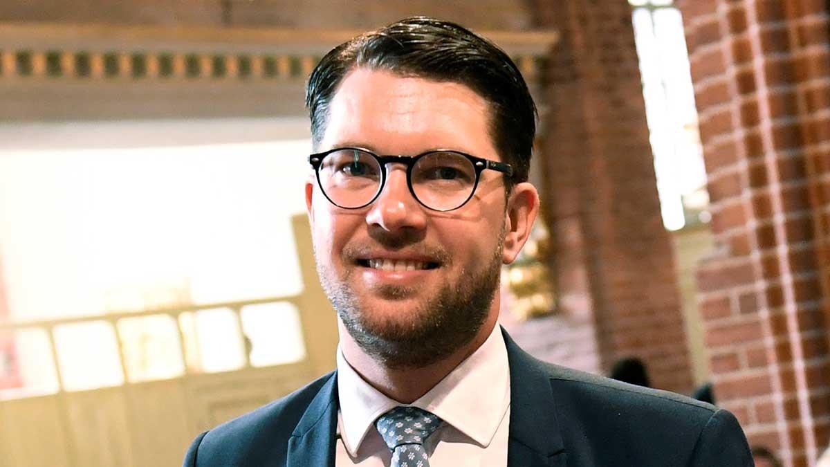 Jimmie Åkesson och hans parti Sverigedemokraterna gillas uppenbarligen skarpt av svenska miljonärer. (Foto: TT)