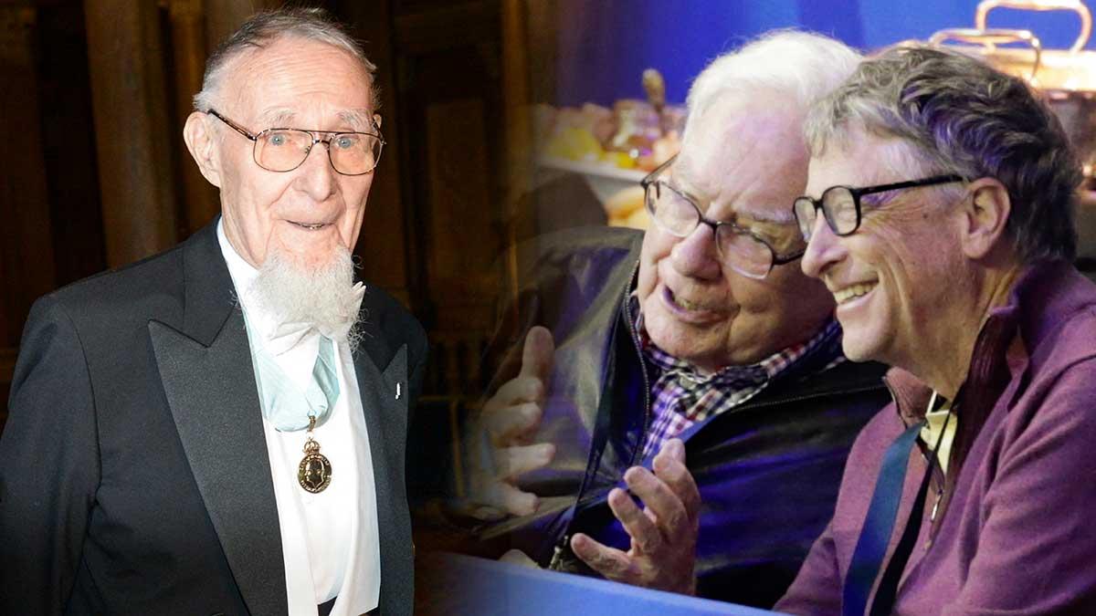 Ikea-grundaren Ingvar Kamprad (vänster) är i dag världens näst rikaste person strax efter Microsoft-grundaren Bill Gates (höger) och före investmentgurun Warren Buffett (mitten)