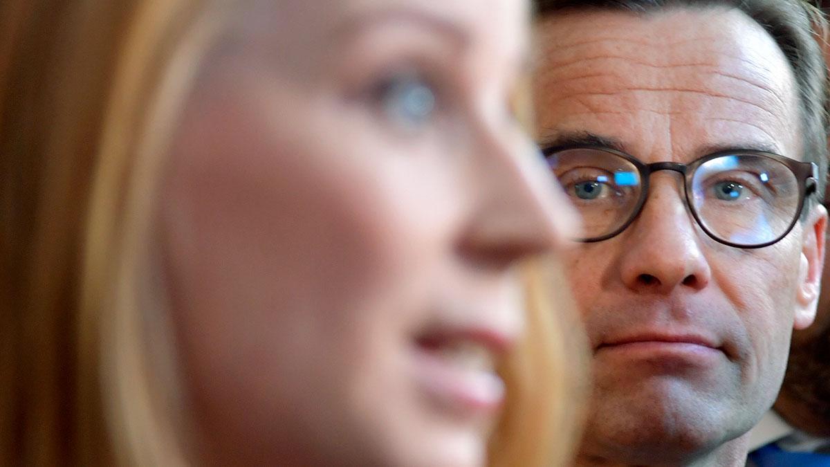 Annie Lööf (C) och Ulf Kristersson (M) är inte längre såta vänner. (Foto: TT)