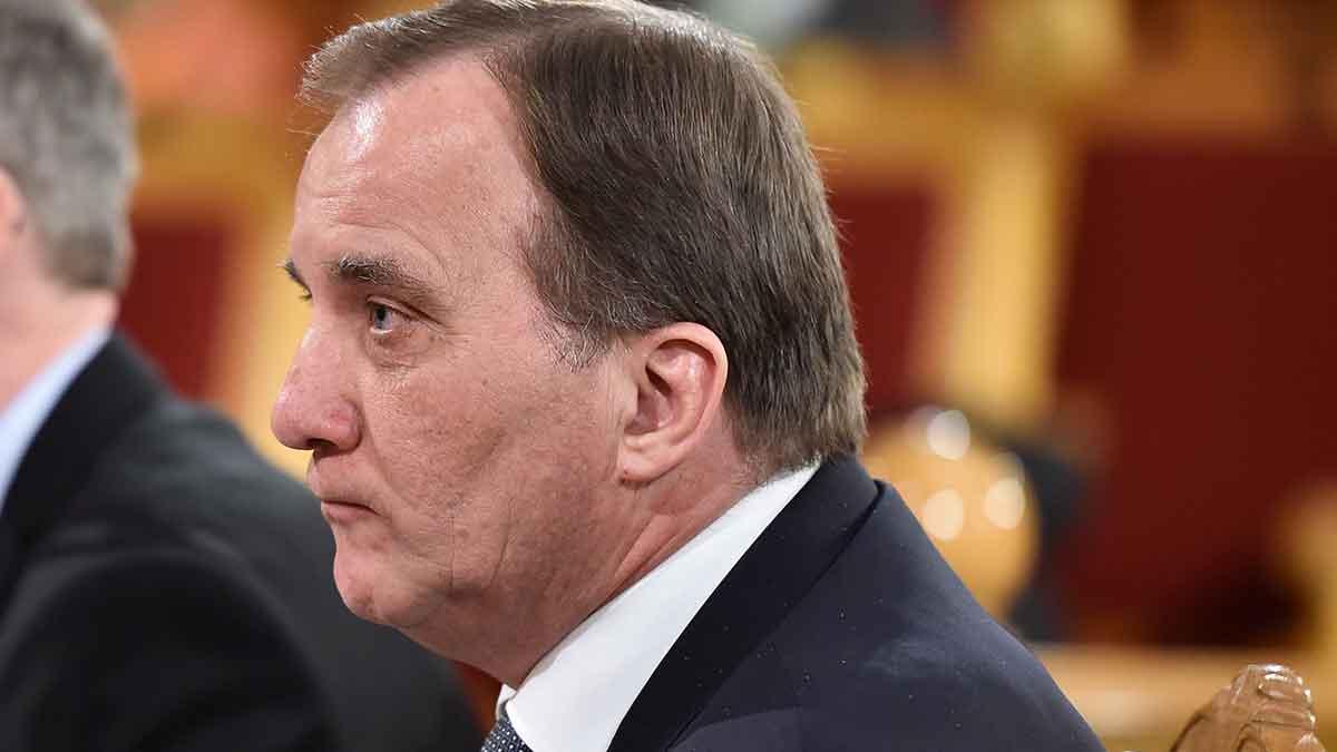 Stefan Löfven under KU-förhören i måndags. (Foto: TT)