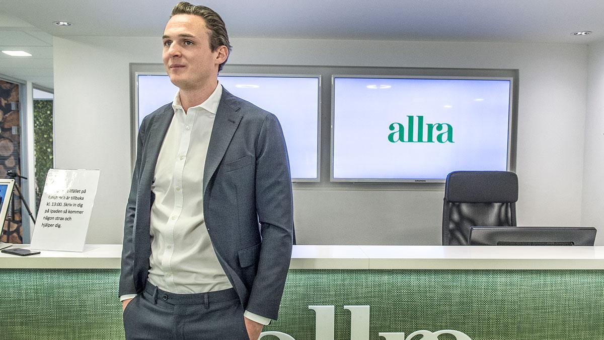 Allras vd Alexander Ernstberger riskerar sex års fängelse vid en fällande dom. Han står åtalad för grovt mutbrott. (Foto: TT)