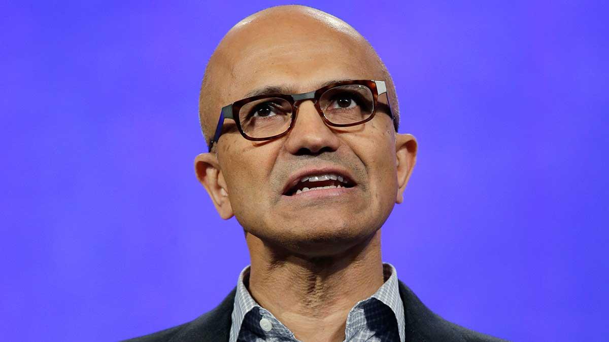 Microsofts vd Satya Nadella. (Foto: TT)