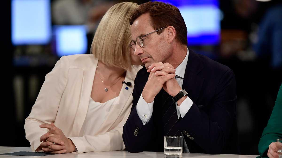 Ebba Busch Thor (KD) och Ulf Kristersson (M) var inbjudna till samtal från SD