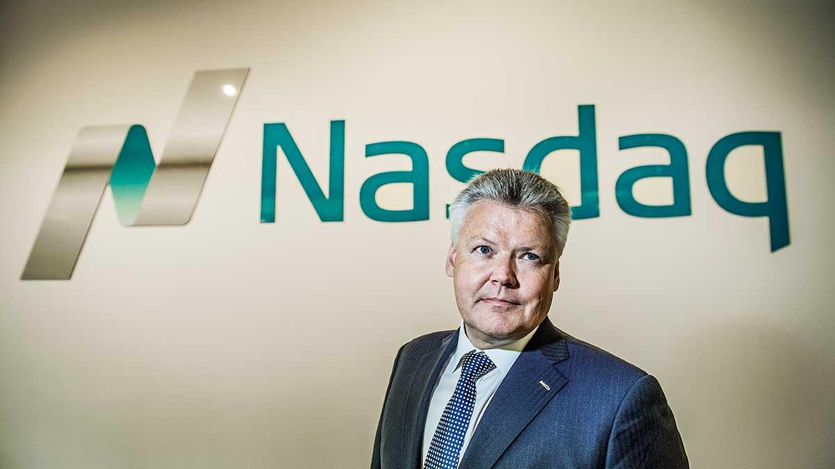 "Vi har ett jättestort ansvar. Vi ser att det här är vår samhällsuppgift. Börsen ska vara öppen från morgon till kväll", säger Lauri Rosendahl, chef för Stockholmsbörsen, som ägs av Nasdaq. (Foto: TT)