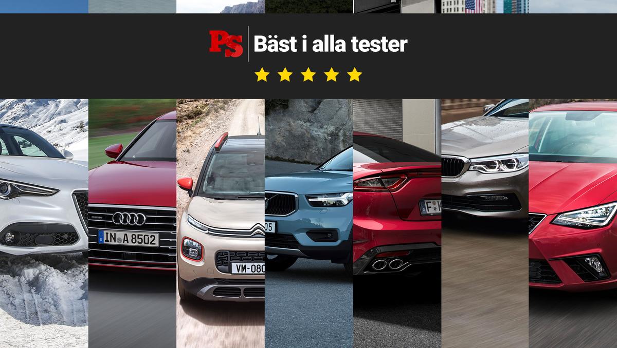 PS BÄST I ALLA TESTER. Dagens PS har tagit tempen på Europas motorjournalister för att avslöja favoriten inför Årets bil 2018 – eller Car of the Year – under bilmässan i Genéve nästa vecka. (Foto: Pressbilder / Montage)