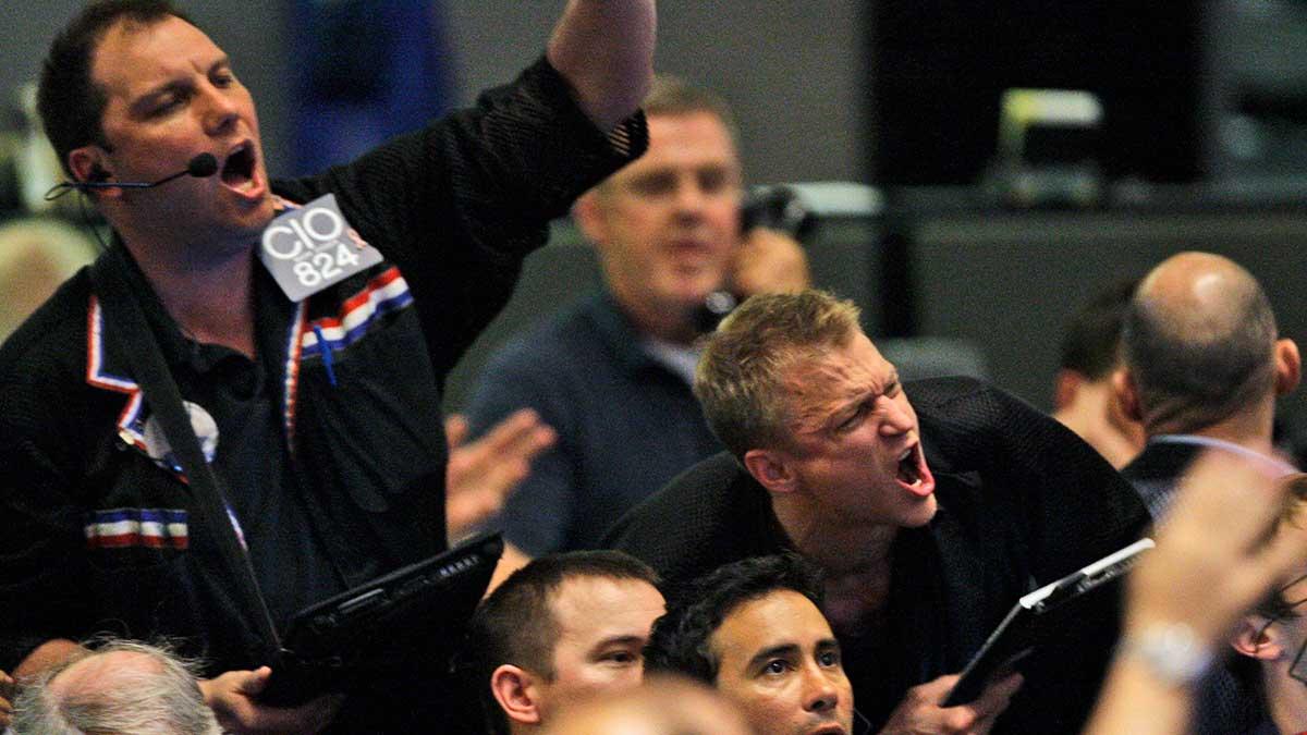 Hexagon är onsdagsmorgonens stora kursvinnare. Aktien är i skrivande stund upp med knappt 7 procent. Bilden är från Wall Street. (Foto: TT)