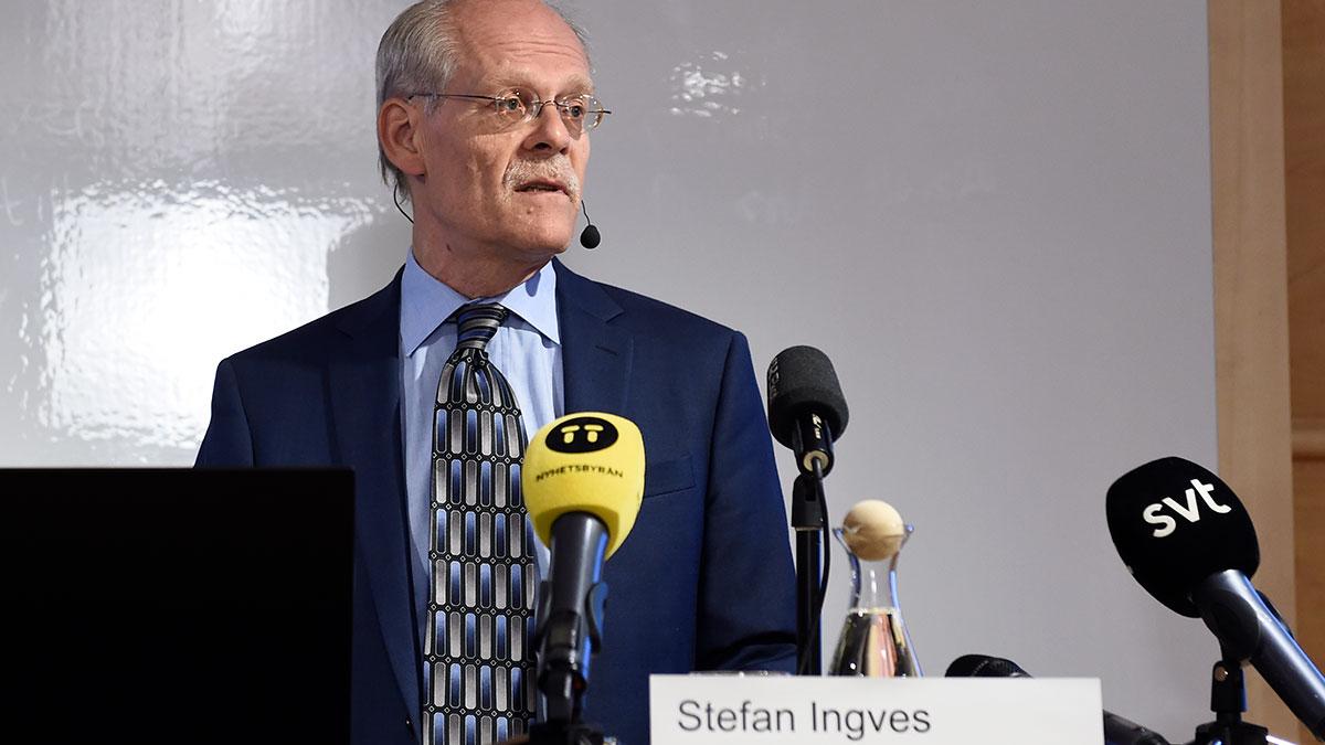 Riksbanken med riksbankschefen Stefan Ingves lämnar som väntat reporäntan oförändrad. (Foto: TT)