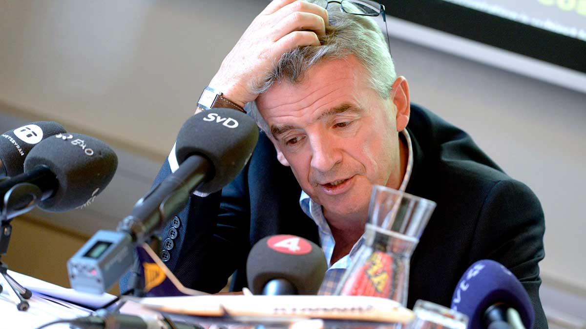 Ryanairs vd Michael O'Leary. (Foto: TT)