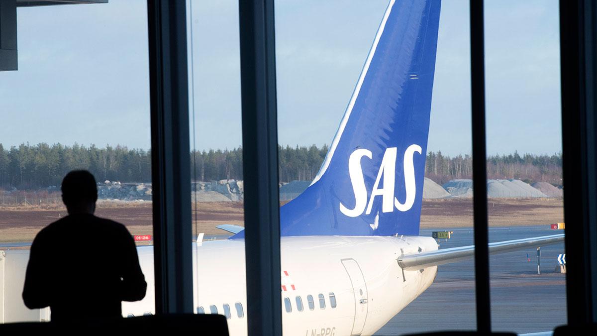 SAS passagerartrafik sjunker. (Foto: TT)