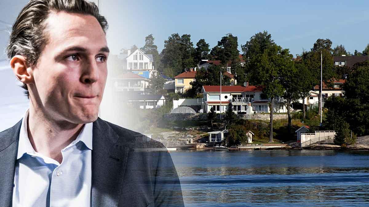 Kronofogden har gjort en razzia mot Allras häktade ex-vd Alexander Ernstbergers rekordvilla på Lidingö. OBS! Bilden är tagen i ett annat sammanhang. (Foto: TT / Montage)