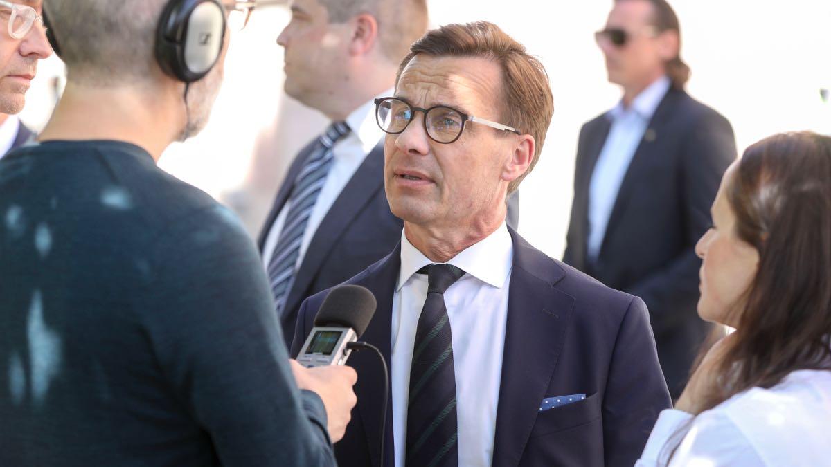 Ulf Kristersson och Moderaterna får hård kritik för sin brist på miljöpolitik i dagens ledarkoll. (Foto: TT).