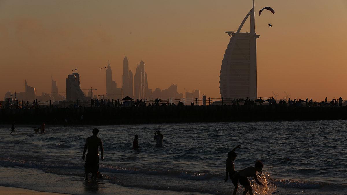 Sjustjärniga Burj Al Arab i Dubai