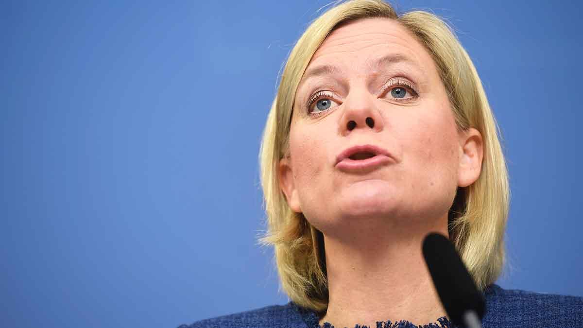 Magdalena Andersson (S) tar inte avstånd från sitt uttalande om Stureplansföretagare. (Foto: TT)