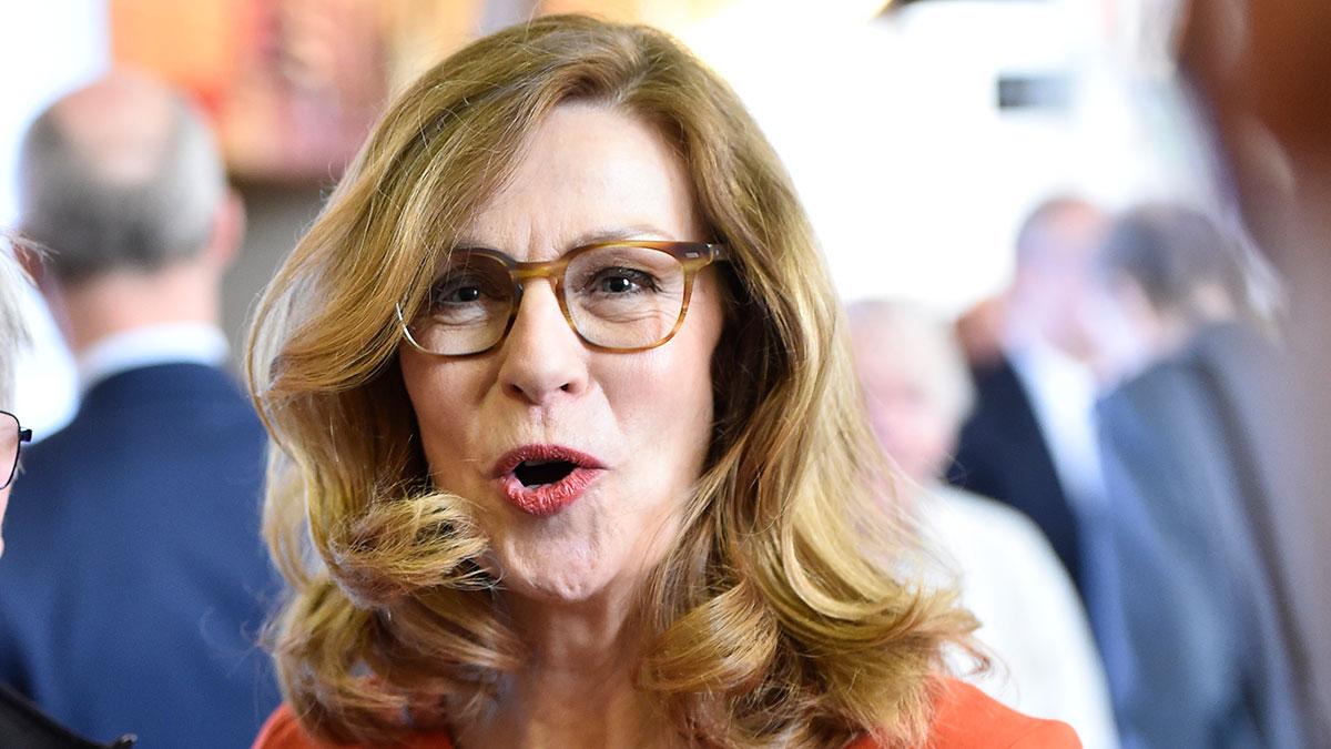 Swedbanks vd Birgitte Bonnesen har anledningen att jubla efter storbankens rapportsläpp. (Foto: TT)