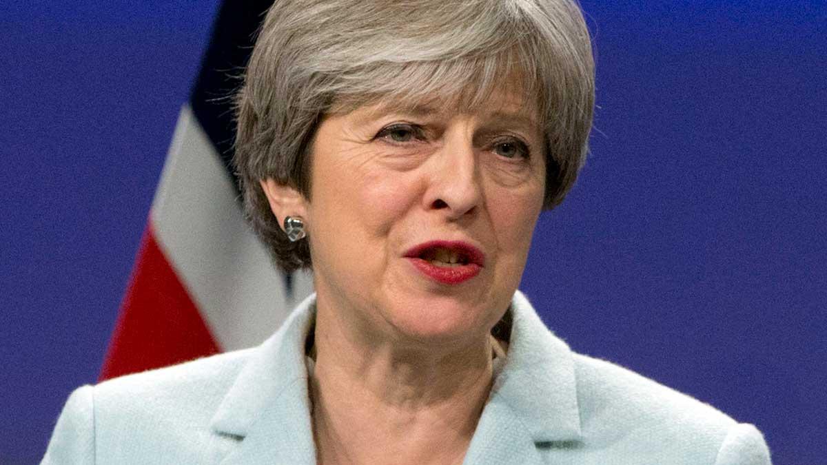 På bild: Theresa May. (Foto: TT)