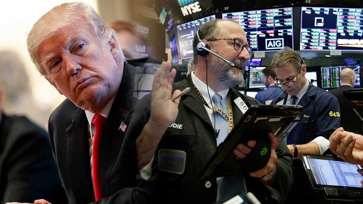 Sentimentet tyngdes av beskedet att president Donald Trump går vidare med förslagen om att införa handelstullar på import av stål och aluminium med 25 respektive 10 procent. Marknaden smälte också på kommentarer från Federal Reserve-chefen Jerome Powell som talade i senaten. (Foto: TT)