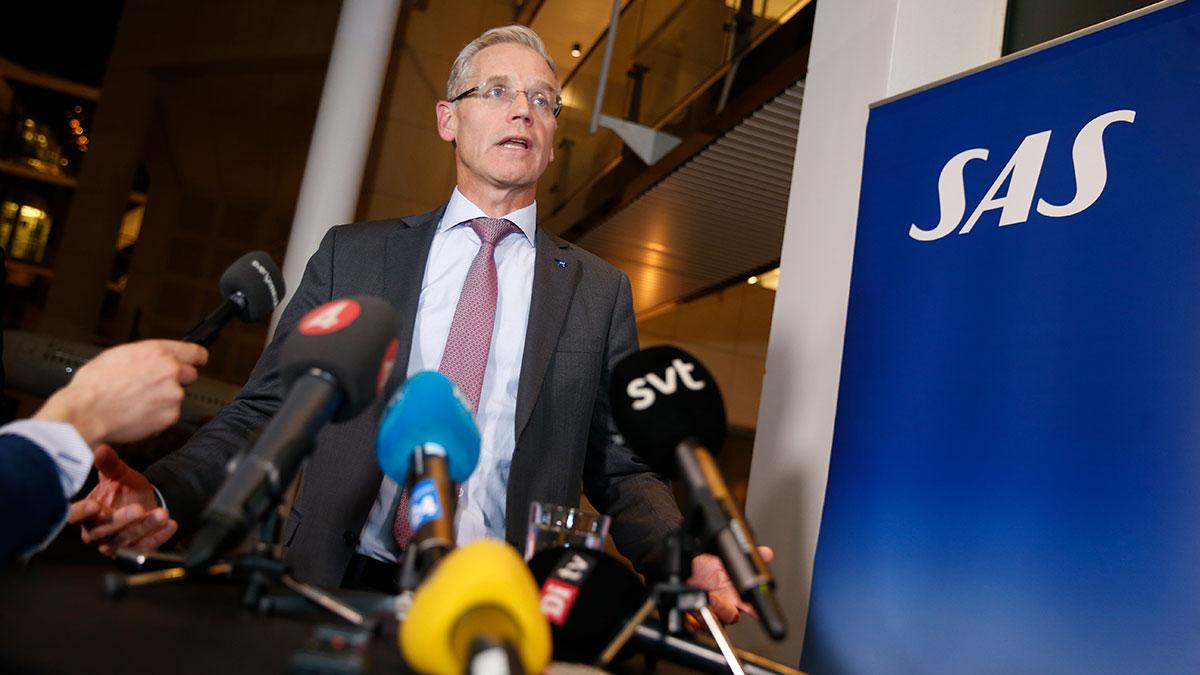 SAS vd Rickard Gustafson är "jätteorolig" för att ett nytt "kaos" väntar sommarens flygtrafik. (Foto: TT)