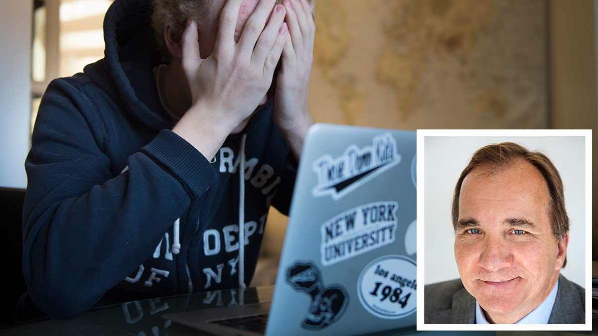 Statsminister Stefan Löfven är en av kändisarna som utnyttjas i Bitcoin-bluffen på Facebook. (Foto: TT)