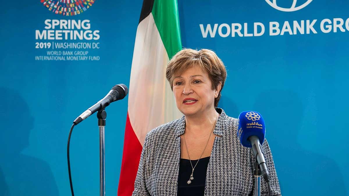 Internationella valutafonden, IMF med chefen Kristalina Georgieva