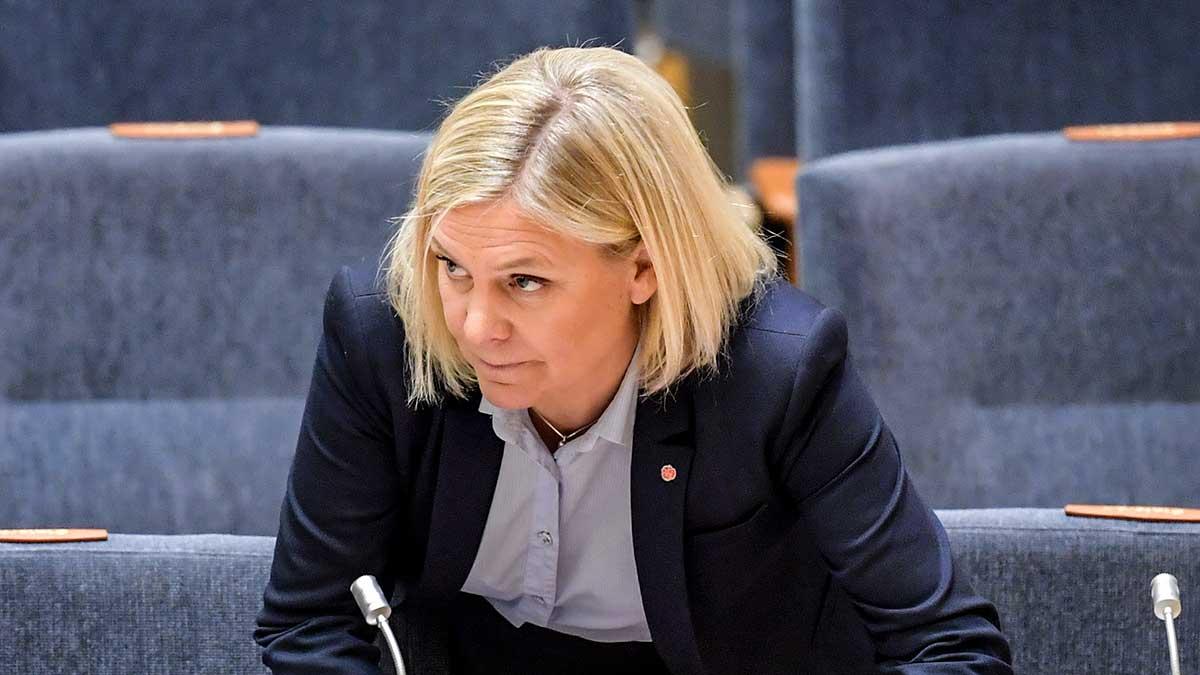 Ekonom-eliten som Dagens Industri talat efterlyser fler stimulansåtgärder från regeringen, med finansminister Magdalena Andersson i spetsen, för att rädda företag och jobb. Det gör inget att statsskulden växer, Sverige har råd med det, betonar experterna. (Foto: TT)