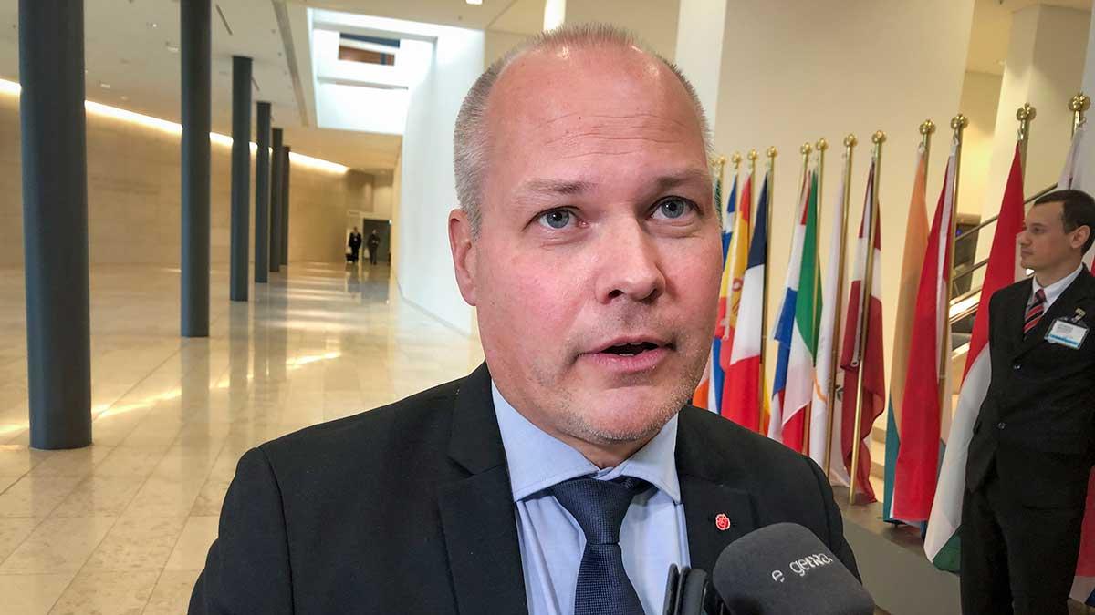 Justitieminister Morgan Johansson (S) flaggar för hårdare krav när det gäller arbetskraftsinvandring utanför EU. (Foto: TT)