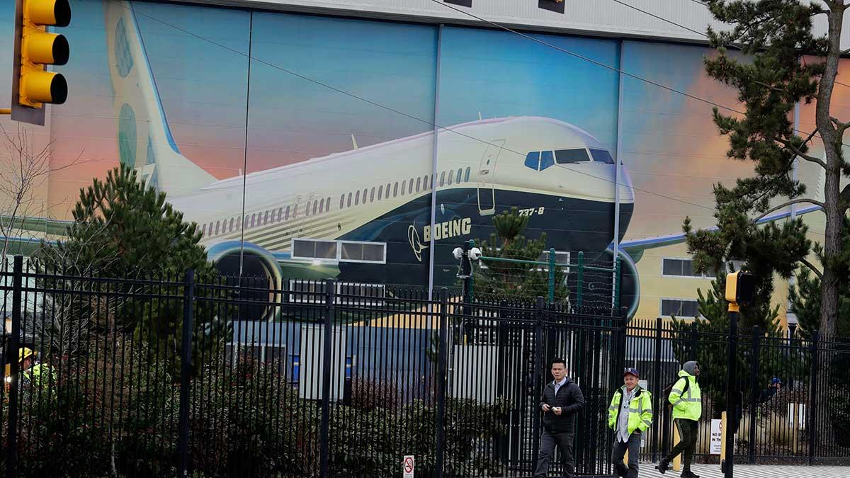 Boeing krävs på 185 miljoner dollar, motsvarande 1,7 miljarder kronor, av irländska flygleasingbolaget Timaero Ireland för kontraktsbrott med 737 Max. (Foto: TT)