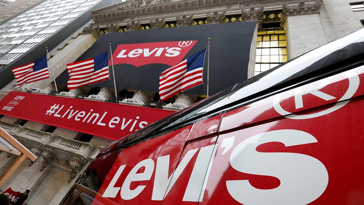 Levi Strauss rapporterar högre vinst men lägre omsättning i resultatrapporten. (Foto: TT)