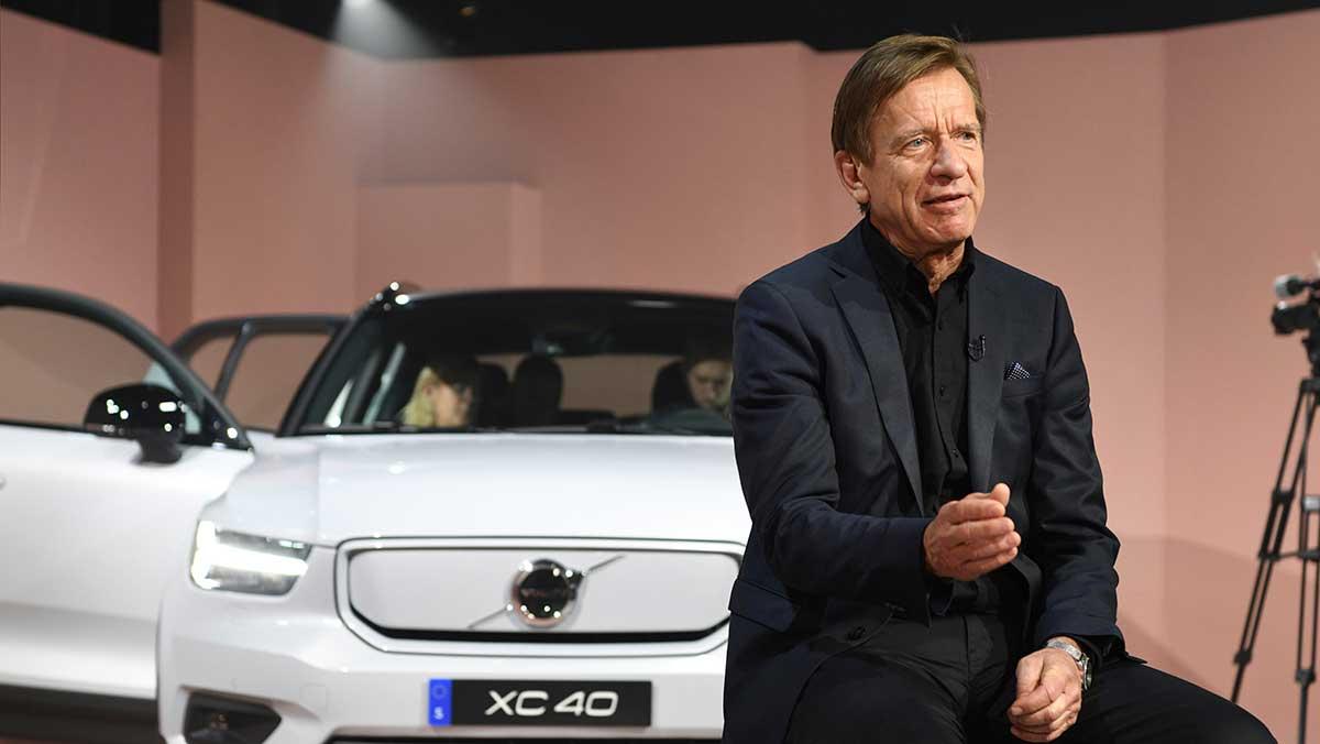 Volvo Cars vd Håkan Samuelsson har skäl att se nöjd ut efter ännu ett rekordår. (Foto: TT)