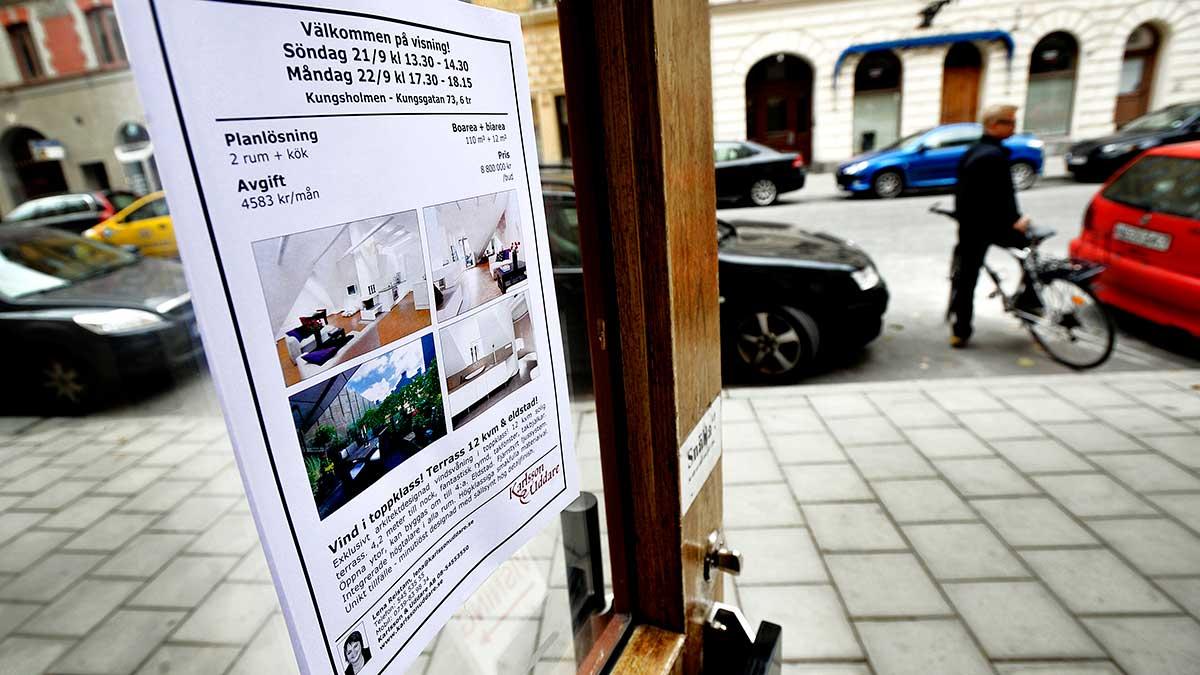 Aldrig förr har Hemnet haft så stort antal bostadsrätter till salu på bostadssajten som under förra veckan, då slog utbudet i taket och satte nytt rekord. (Foto: TT)