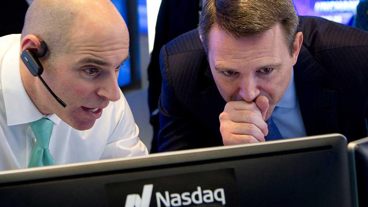 Teknologitunga Nasdaq Composite steg med 1,67 procent till 10 536,27 på måndagen i New York. (Foto: TT)