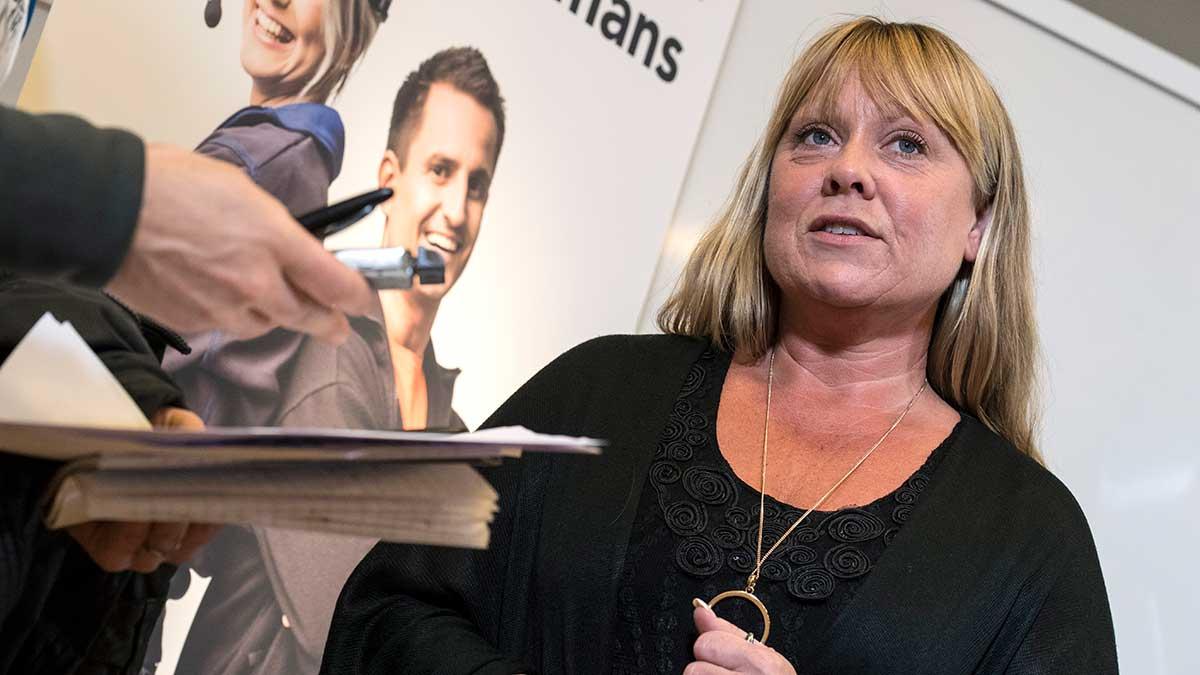 Linda Palmetzhofer, tillträdande ny ordförande i Handelsanställdas förbund, hävdar att Amazon är "anti-fackligt". (Foto: TT)