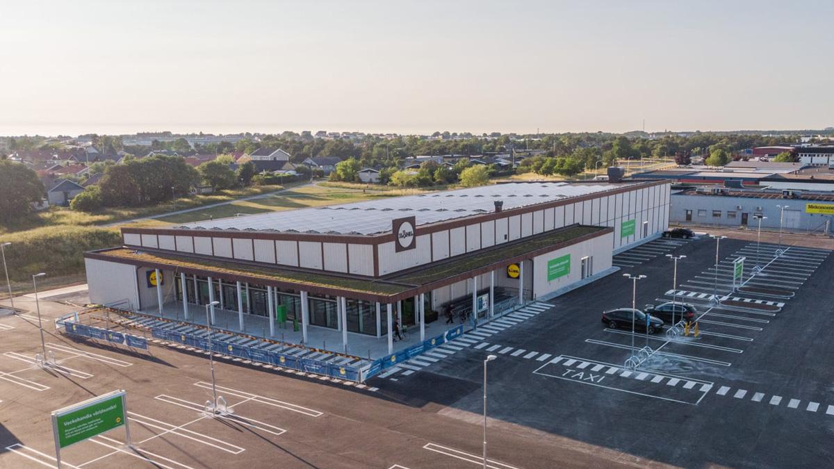 Lidls nya butik i Visby, Gotland. (Foto: Oskar Pedersen)