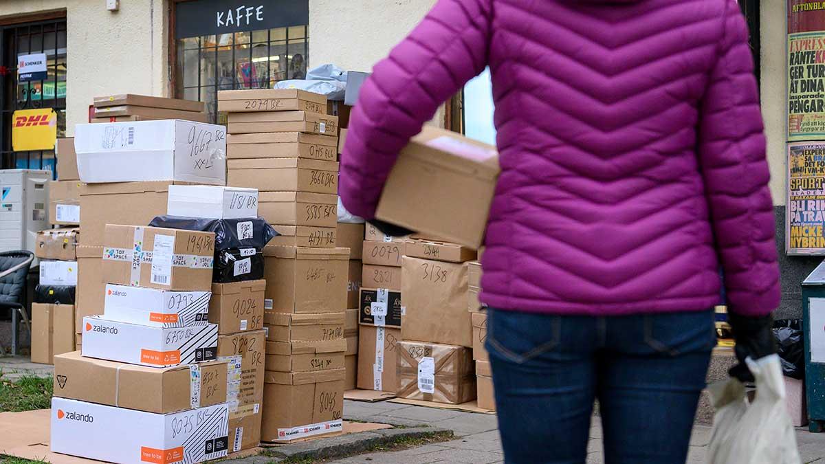 paket på posten