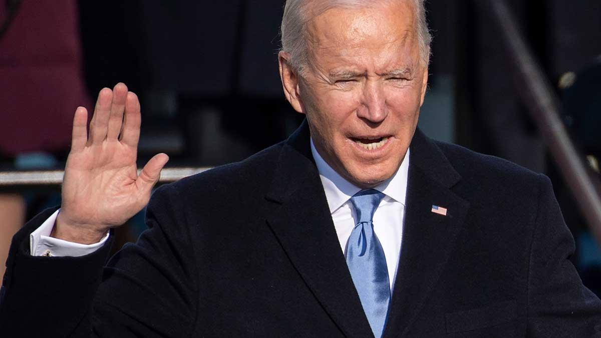 Biden svors på onsdagen in som USA:s nye president och tvärtemot vad alla befarat blev det inga nya, våldsamma upplopp. (Foto: TT)