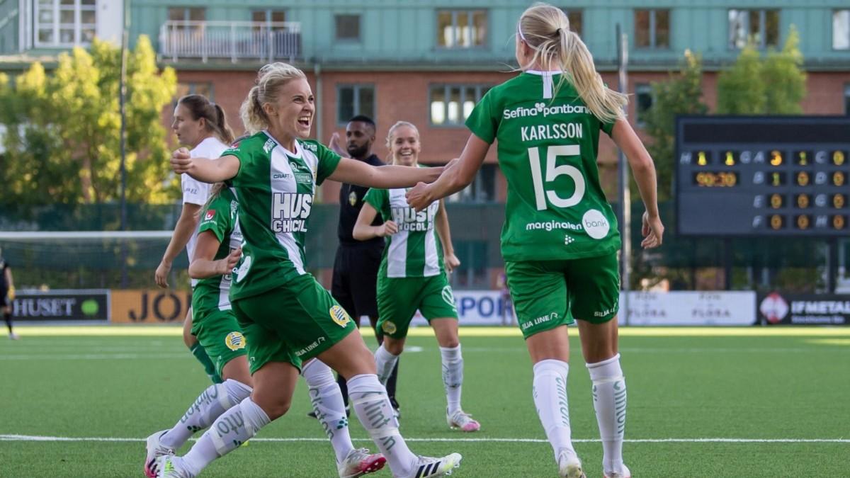 I samband med det utökade samarbete blir Marginalen Bank huvudsponsor till Hammarby Fotbolls damlag. (Foto: Press)