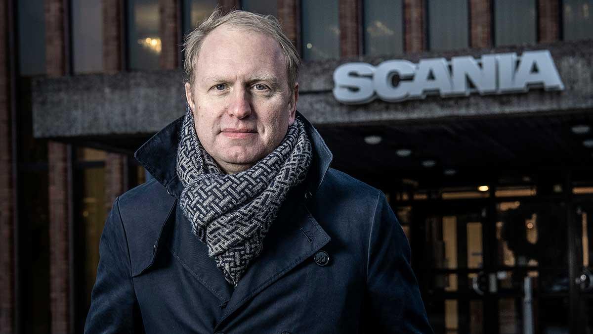 Scanias avgående vd Henrik Henriksson fick se sin bonus krympa rejält för 2020, men hans totala ersättning blev ändå över 22 miljoner kronor. (Foto: TT)