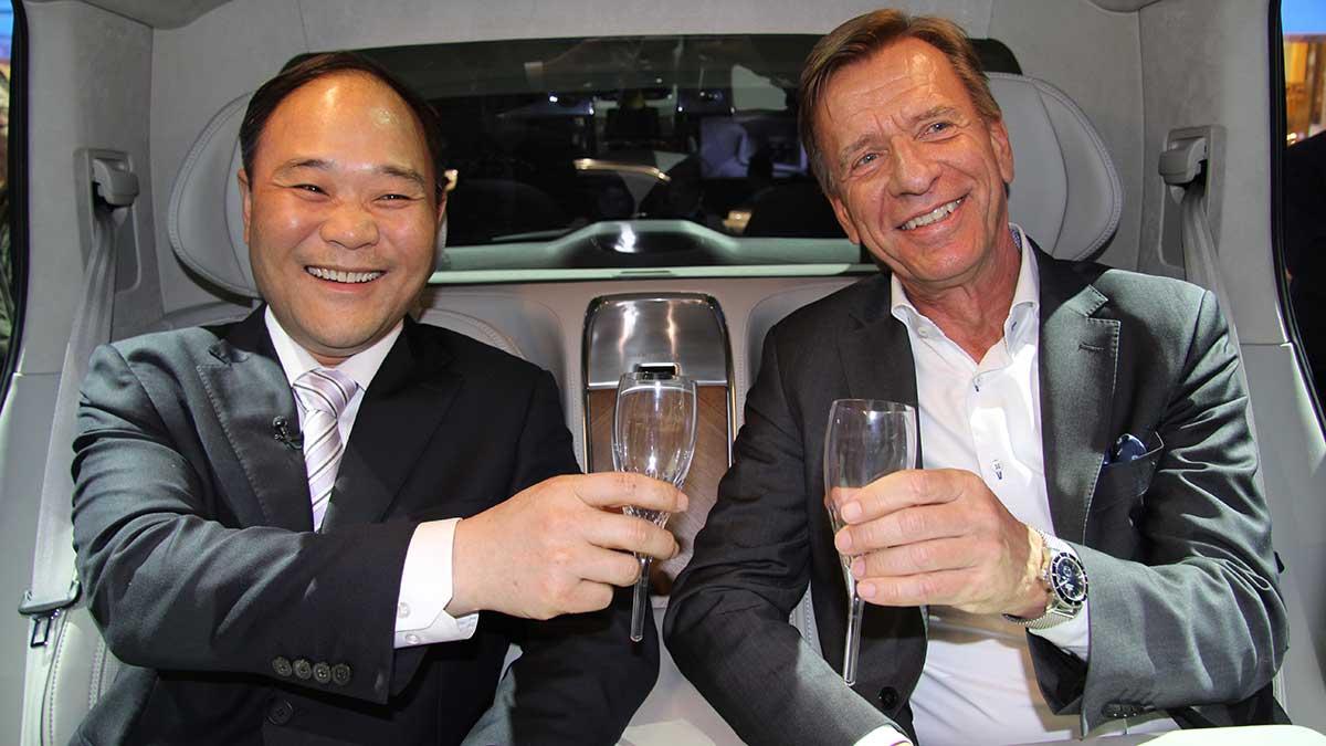 Li Shufu och Håkan Samuelsson