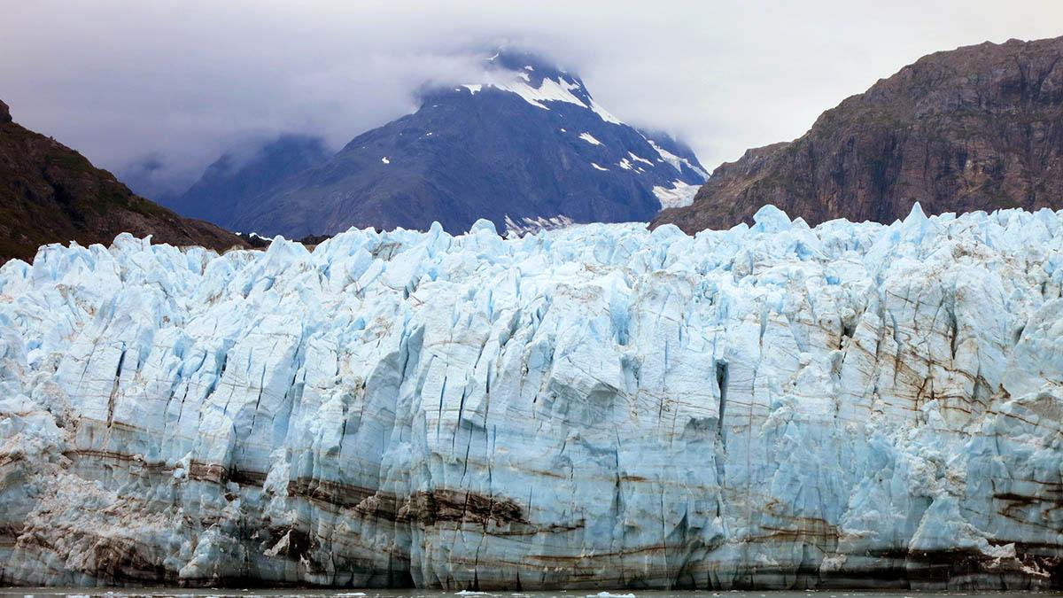 Glaciär i Glacier Bay