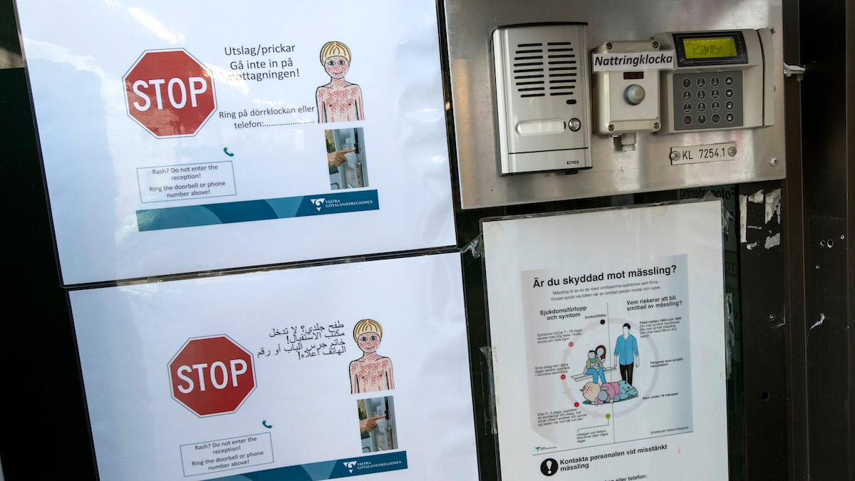 Färre vaccineras mot mässlingen