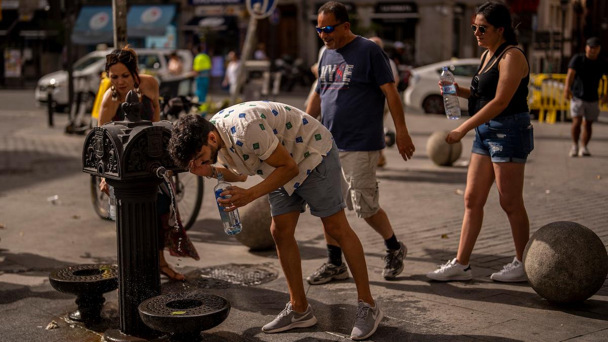 Spanien 18 juni 2022. Forskning visar att sommarens extremvärme i Frankrike, Spanien och Storbritannien förvärrades av förändringar i jetströmmen