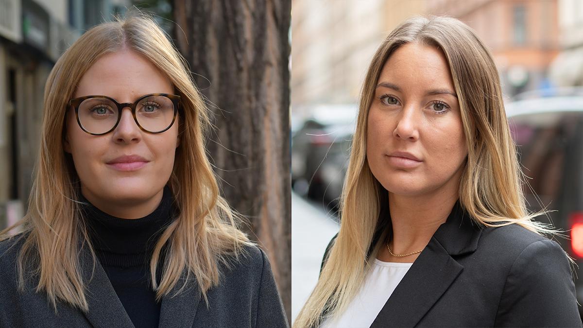 Emelie Holst och Johanna Viberg på Brå. I dag presenterar Brå NTU 2022 som visar att andelen som utsatts för brott minskar sedan förra året, eller ligger på samma nivå, för nästan alla brottstyper